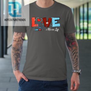 Love Nurselife Valentine Nurse Leopard Print Plaid Heart Tshirt hotcouturetrends 1 13