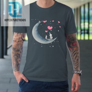 Heart Balloon Elephant Vintage Valentine Mom Crescent Moon Tshirt hotcouturetrends 1 3