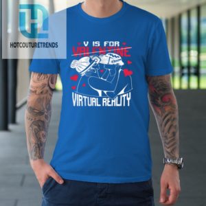 V Is For Virtual Reality Funny Valentine Couples Lovers Kiss Tshirt hotcouturetrends 1 6