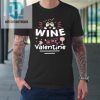 Wine Is My Valentine Valentines Day Funny Pajama Tshirt hotcouturetrends 1