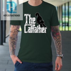 The Catfather Black Cat Father Mafia Whiskers Male Daddy Tshirt hotcouturetrends 1 2