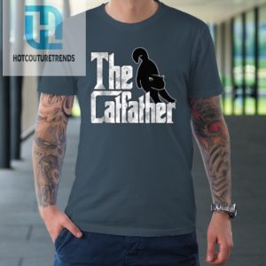 The Catfather Black Cat Father Mafia Whiskers Male Daddy Tshirt hotcouturetrends 1 3