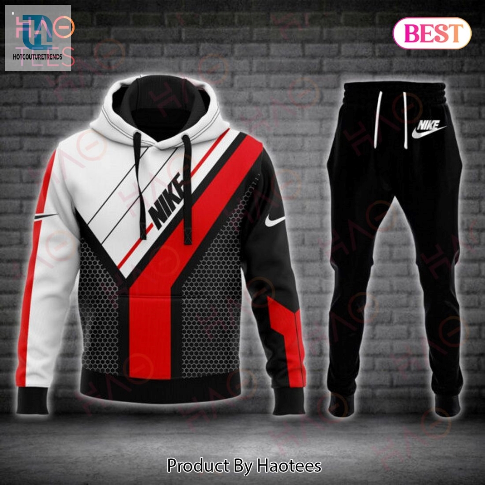 The Best Nike Black Red White Luxury Brand Hoodie And Pants Pod Design Luxury Store 