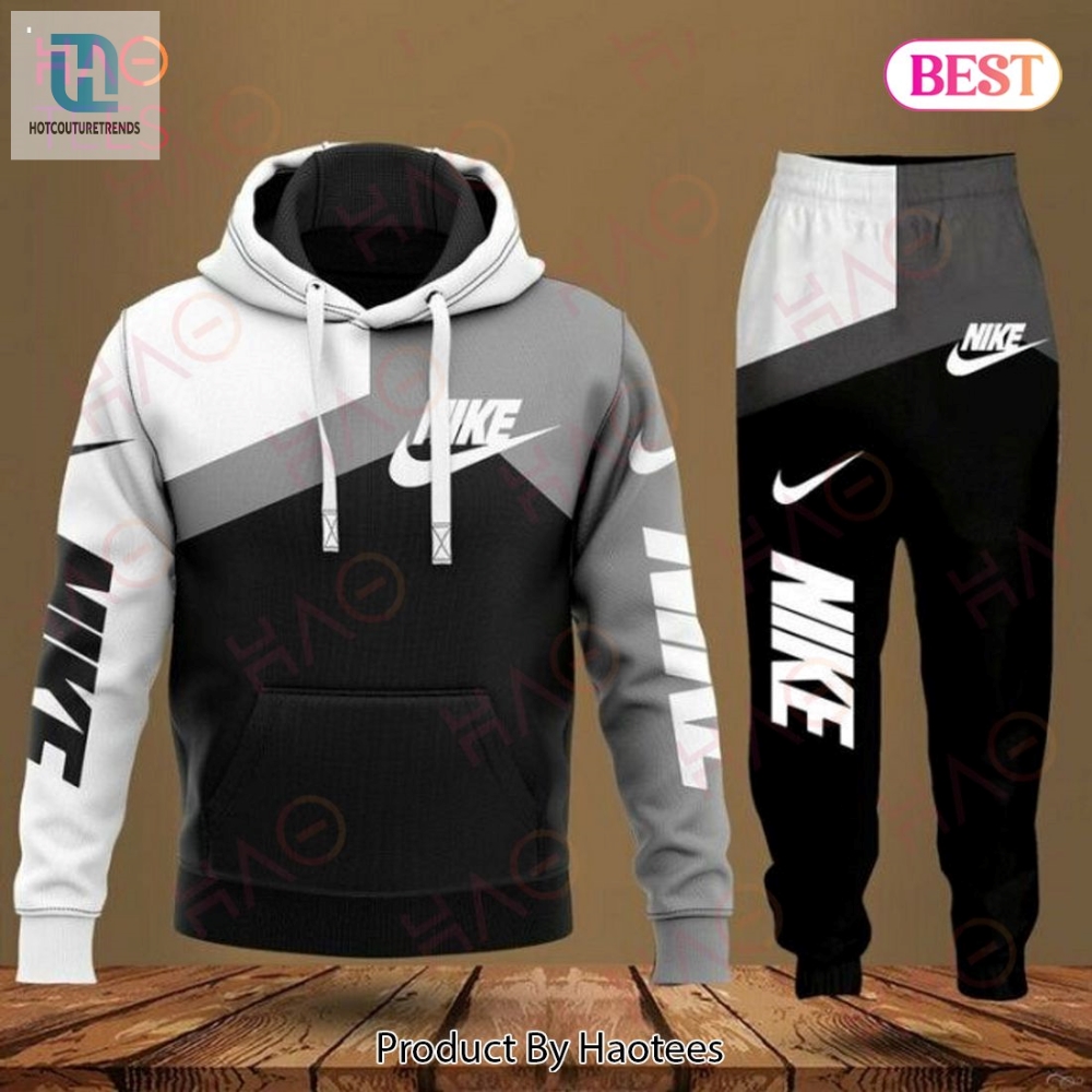Nike White Black Grey Luxury Brand Hoodie And Pants Limited Edition Luxury Store 