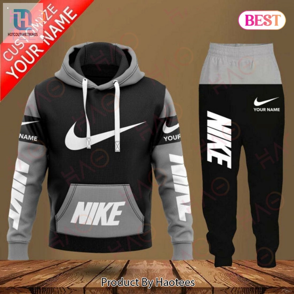 Nike Black Mix Grey Luxury Brand Hoodie And Pants Limited Edition Luxury Store 