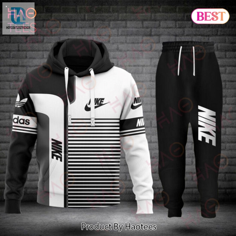 Nike Black Grey White Luxury Brand Hoodie And Pants Limited Edition Luxury Store 