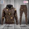Hot Louis Vuitton Brown Saquare Pattern Luxury Brand Hoodie And Pants Limited Edition Luxury Store hotcouturetrends 1