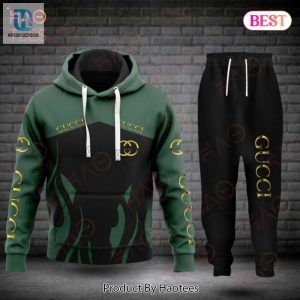 Hot Gucci Black Mix Green Luxury Brand Hoodie And Pants Pod Design Luxury Store hotcouturetrends 1 1