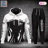 Hot Adidas White Mix Black Luxury Brand Hoodie And Pants Limited Edition Luxury Store hotcouturetrends 1