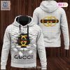 Gucci White Color Mix Logo Luxury Brand Hoodie And Pants Pod Design Luxury Store hotcouturetrends 1