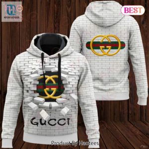 Gucci White Color Mix Logo Luxury Brand Hoodie And Pants Pod Design Luxury Store hotcouturetrends 1 1