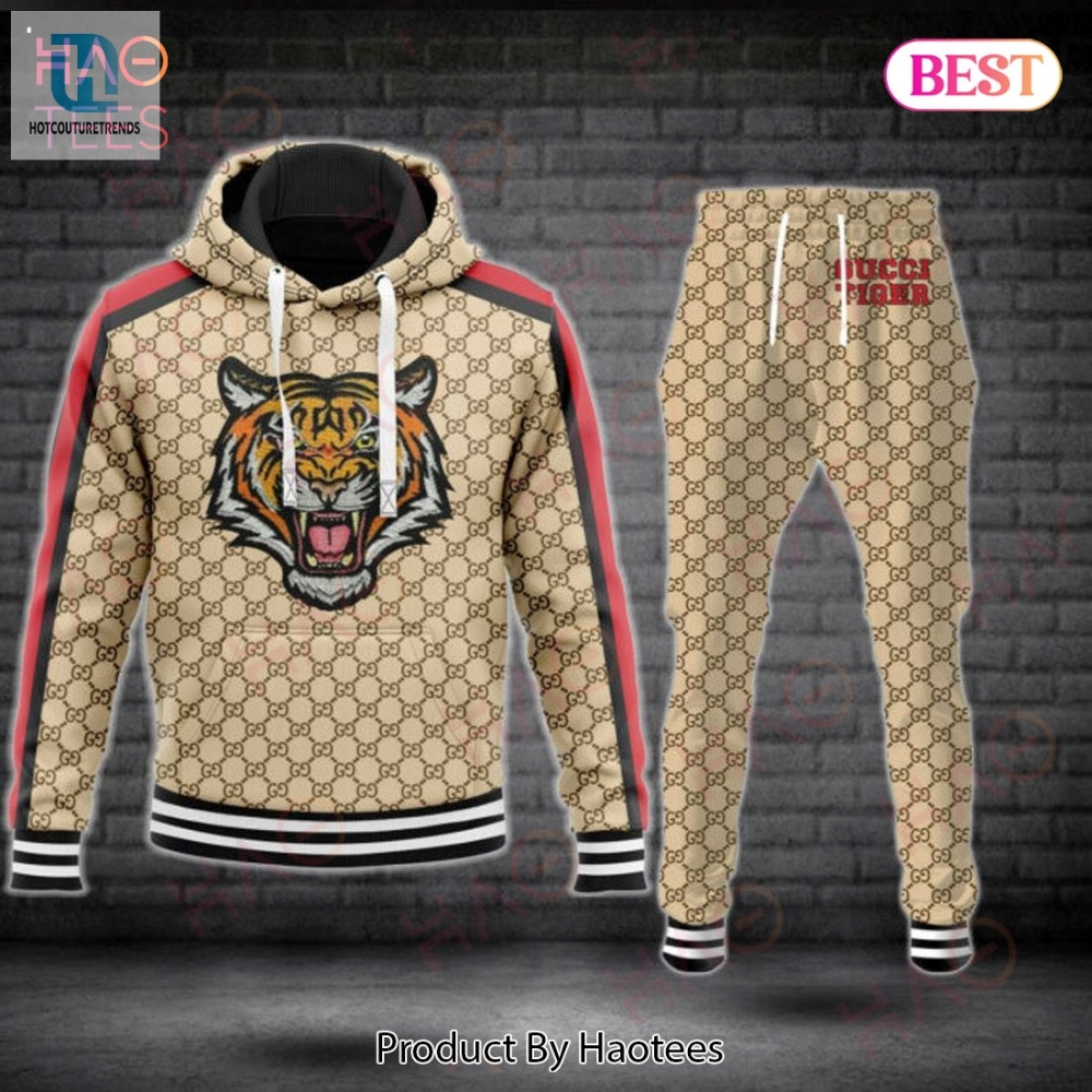 Gucci Tiger Luxury Brand Hoodie And Pants Pod Design Luxury Store 