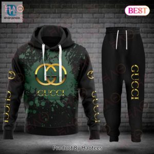Gucci Green Mix Black Luxury Brand Hoodie And Pants Pod Design Luxury Store hotcouturetrends 1 1