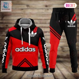 Best Adidas Red Mix Black Luxury Brand Hoodie And Pants Limited Edition Luxury Store hotcouturetrends 1 1