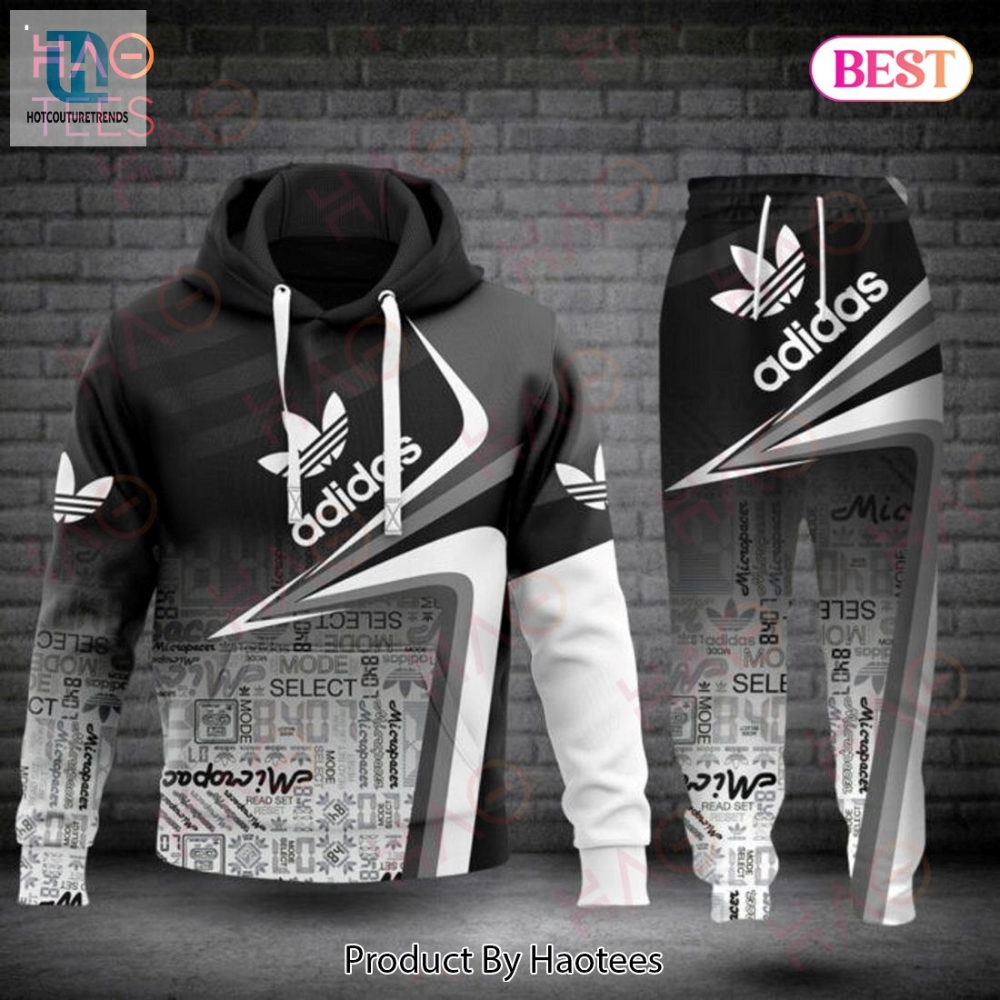 Best Adidas Black Ombre Color Luxury Brand Hoodie And Pants Limited Edition Luxury Store 