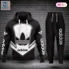 Adidas Black Mix Logo Luxury Brand Hoodie And Pants Limited Edition Luxury Store hotcouturetrends 1