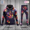 Adidas Black Mix Flower Hoodie And Pants Pod Design Luxury Store hotcouturetrends 1