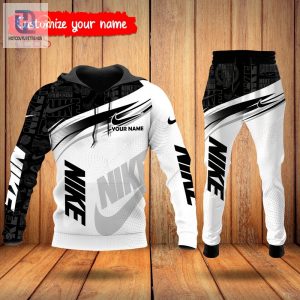 Trending Nike Black Grey White Customize Name Luxury Brand Hoodie And Pants Limited Edition Luxury Store hotcouturetrends 1 1