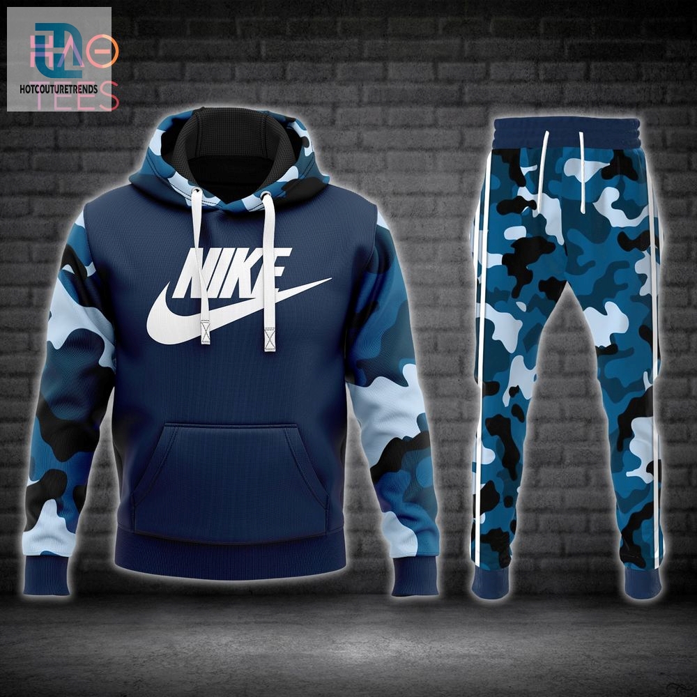 Available Nike Blue Luxury Brand Hoodie And Pants Limited Edition Luxury Store 