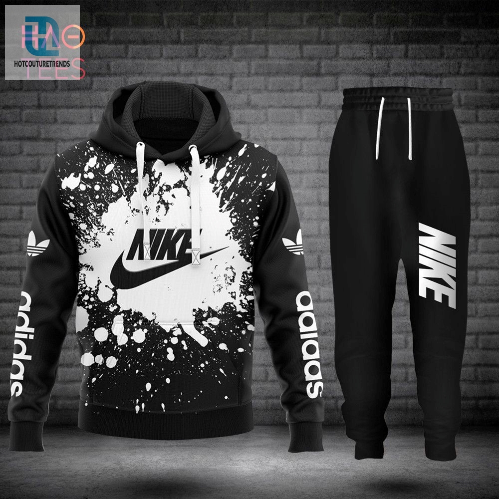 Available Nike Black White Luxury Brand Hoodie And Pants Limited Edition Luxury Store 