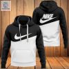 Available Nike Black White Luxury Brand Hoodie And Pants All Over Printed Luxury Store hotcouturetrends 1