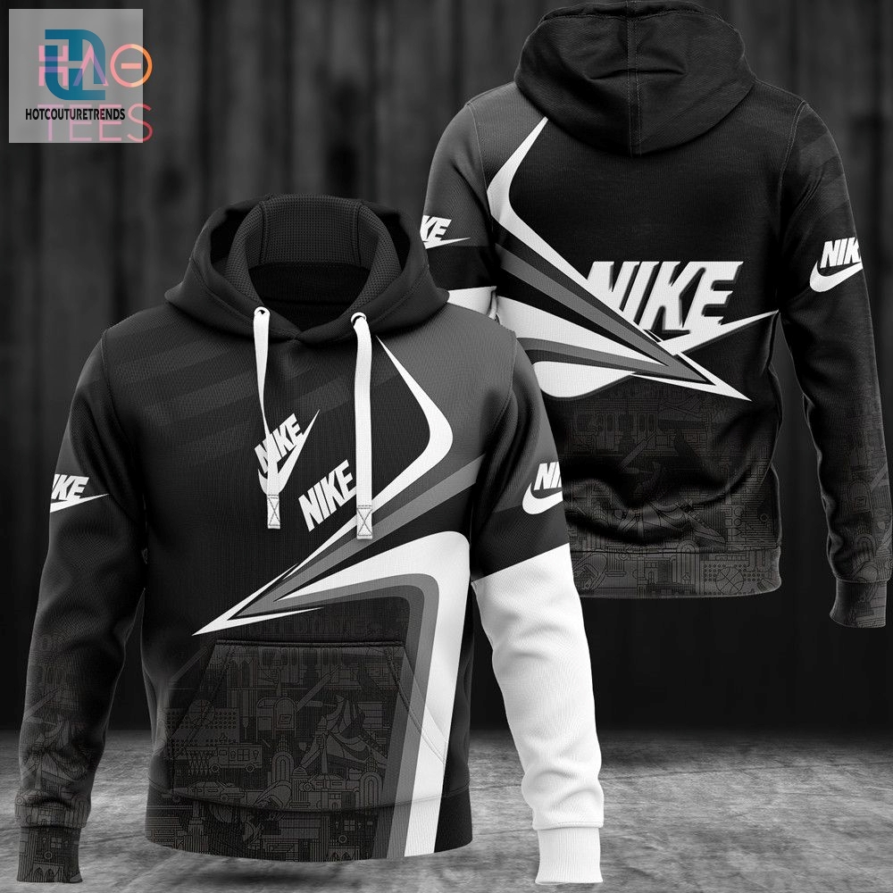 Available Nike Black Grey White Luxury Brand Hoodie And Pants Limited Edition Luxury Store 