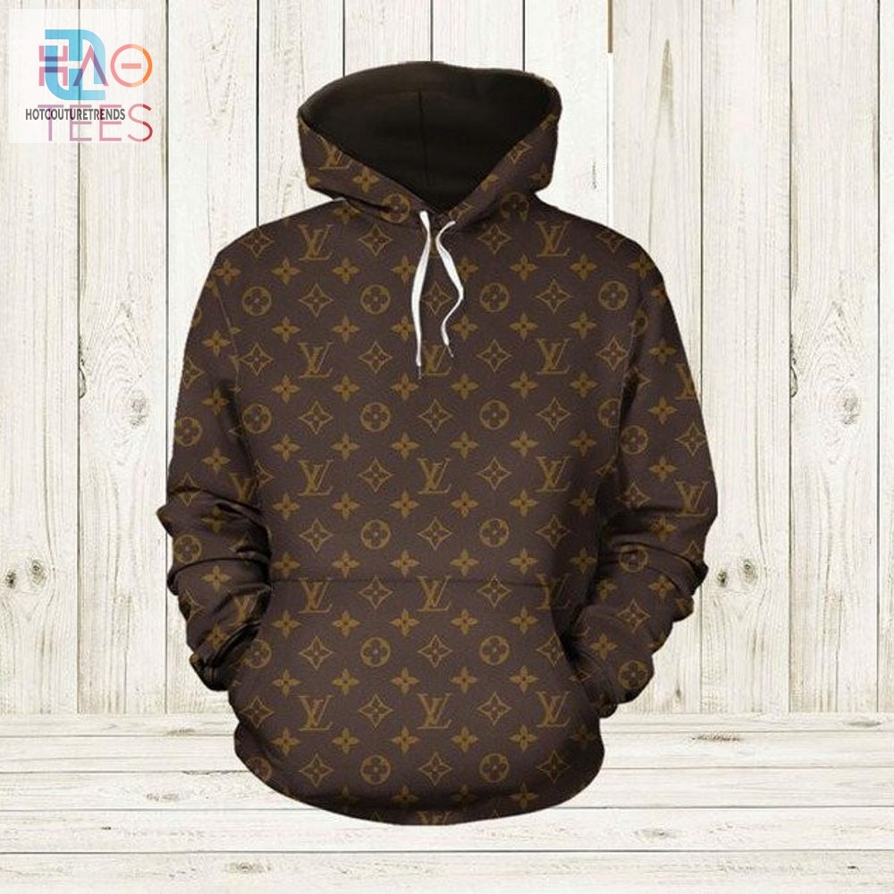 Available Louis Vuitton Brown Luxury Brand Hoodie Pants Limited Edition Luxury Store 