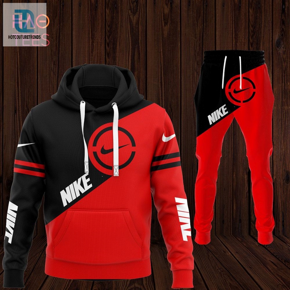 New Nike Black Red White Luxury Brand Hoodie And Pants Pod Design Luxury Store 
