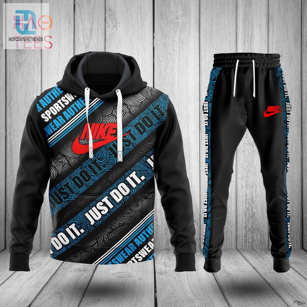 New Nike Black Blue Red White Luxury Brand Hoodie And Pants Pod Design Luxury Store 