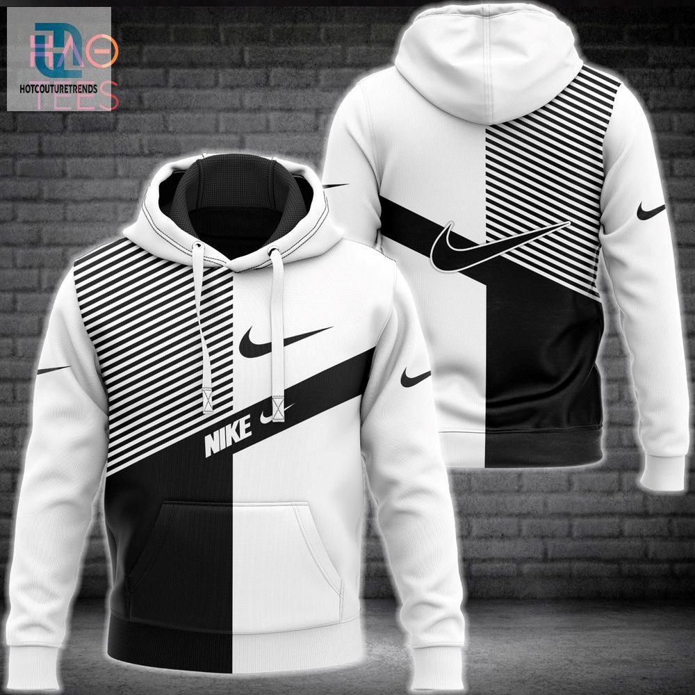Hot Nike Black White Luxury Brand Hoodie Pants Pod Design Luxury Store 