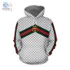 Hot Gucci White Green Red Luxury Brand Hoodie Pants Limited Edition Luxury Store hotcouturetrends 1