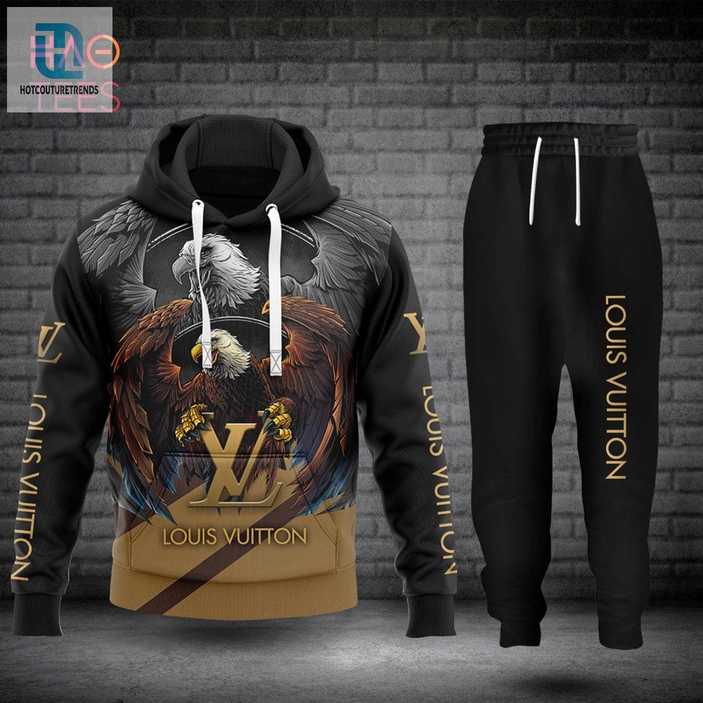 Trending Louis Vuitton Eagle Luxury Brand Hoodie Pants Limited Edition Luxury Store 