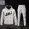 Hot Louis Vuitton White Black Luxury Brand Hoodie Pants Limited Edition Luxury Store hotcouturetrends 1