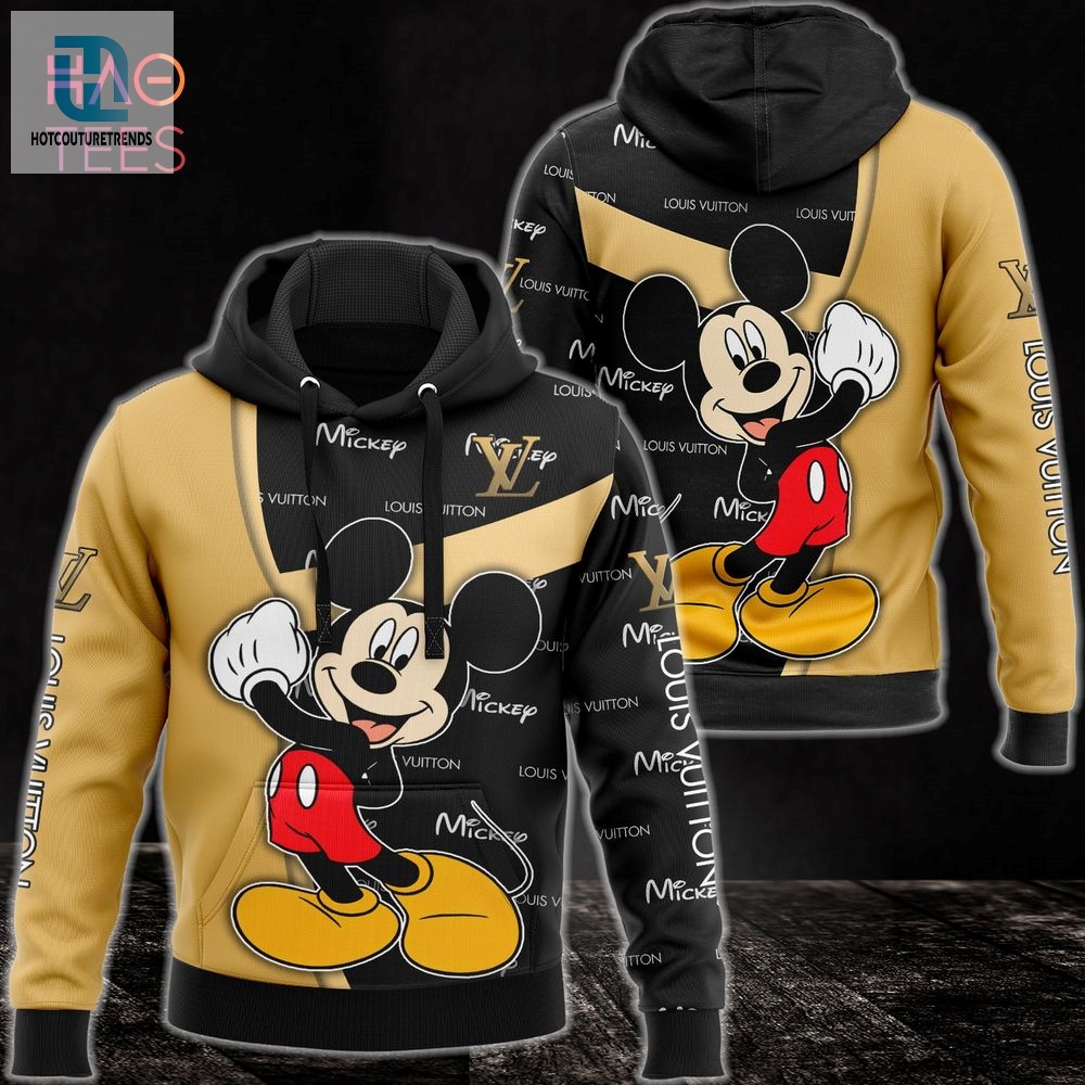 Hot Louis Vuitton Mickey 3D Hoodie Pants Limited Edition Luxury Store 