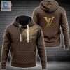 Available Louis Vuitton Brown Luxury Brand 3D Hoodie Pants Limited Edition Luxury Store hotcouturetrends 1