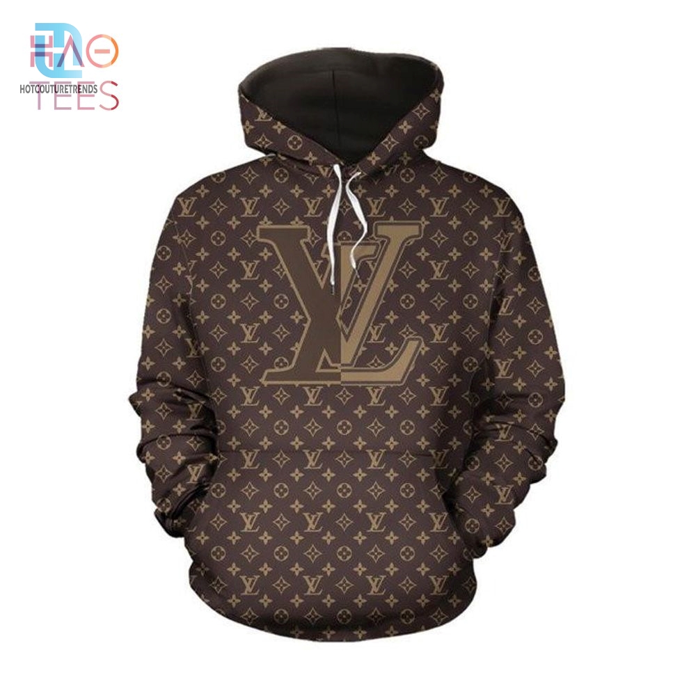 New Louis Vuitton Brown Luxury Brand Hoodie Pants Limited Edition Luxury Store 