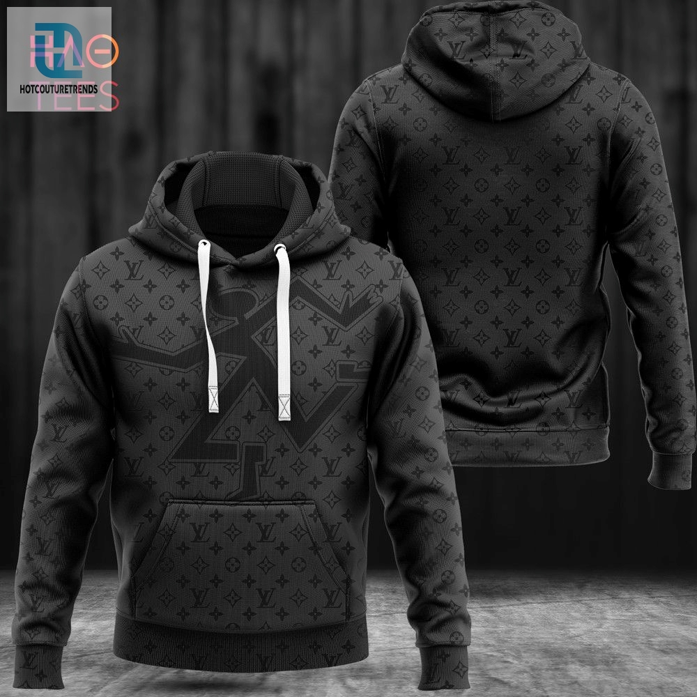 New Louis Vuitton Black Luxury Brand Hoodie Pants Limited Edition Luxury Store 