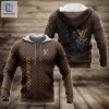 Hot Louis Vuitton Brown Luxury Brand Hoodie Pants All Over Printed Luxury Store hotcouturetrends 1