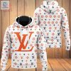 Trending Louis Vuitton White Orange Luxury Brand Hoodie Pants Limited Edition Luxury Store hotcouturetrends 1