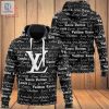 Trending Louis Vuitton Black White Luxury Brand Hoodie Pants Limited Edition Luxury Store hotcouturetrends 1