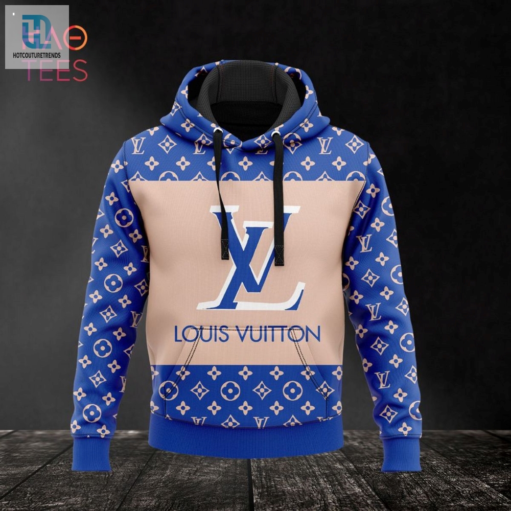 Best Louis Vuitton Blue Luxury Brand Hoodie Pants Limited Edition Luxury Store 