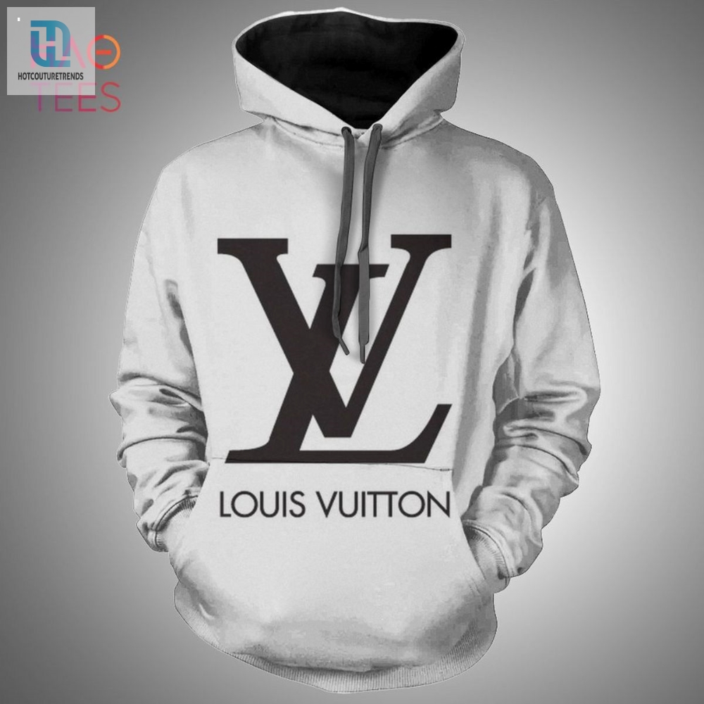 New Louis Vuitton Luxury French Fashion White Hoodie Pants Pod Design Luxury Store 