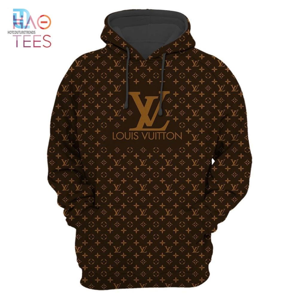 New Louis Vuitton Luxury French Fashion Brown Hoodie Pants Limited Edition Luxury Store 