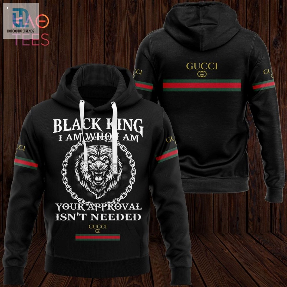 Hot Gucci Black King Luxury Brand Hoodie Pants Limited Edition Luxury Store 
