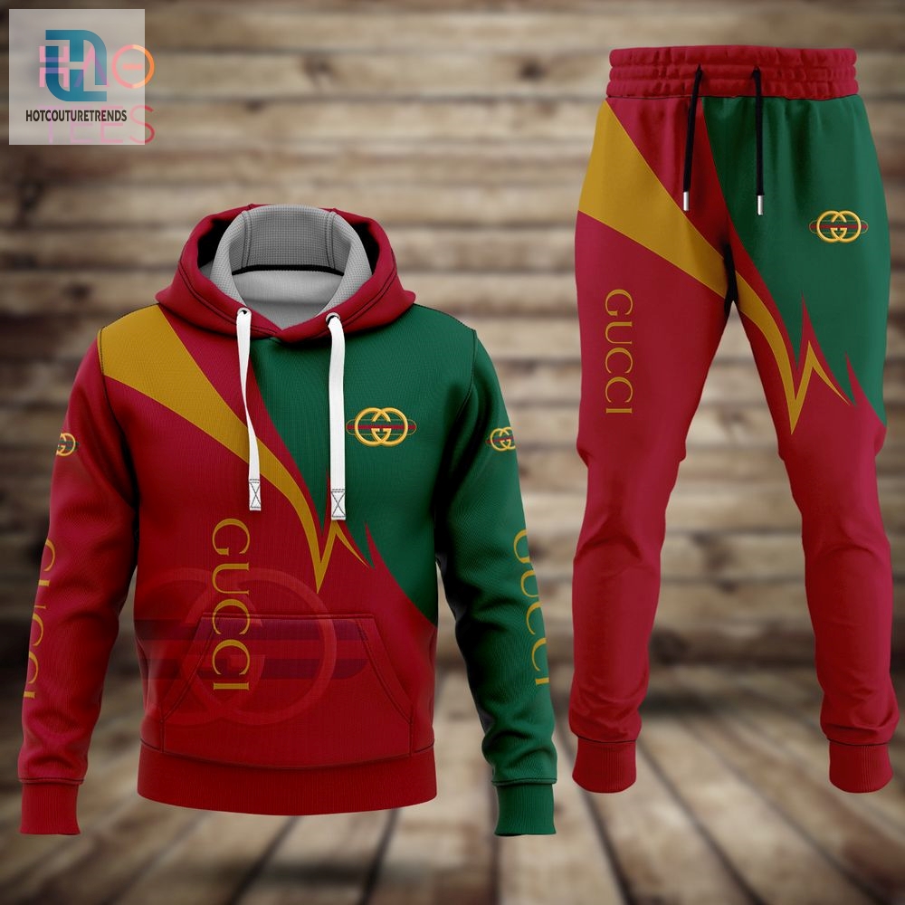 Best Gucci Red Gold Green Hoodie Pants Limited Edition Luxury Store hotcouturetrends 1