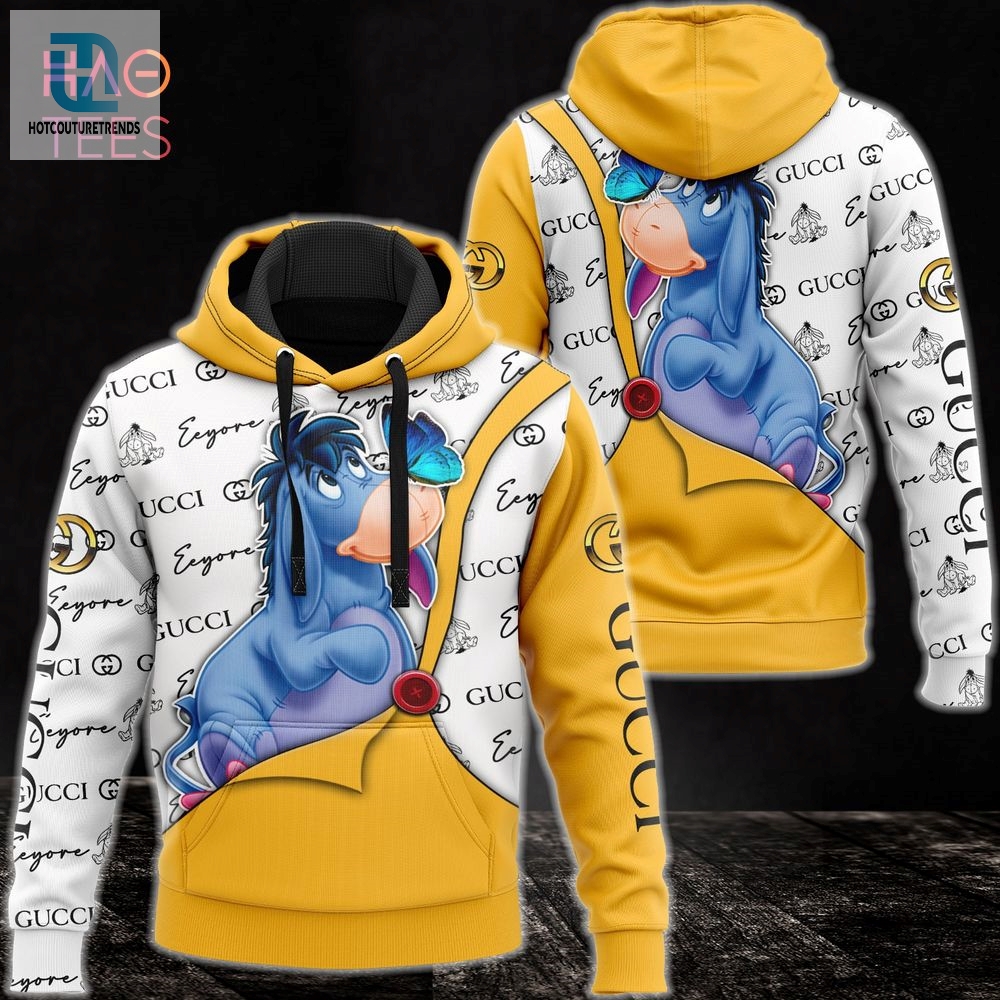 New Gucci White Gold 3D Hoodie And Pants Limited Edition Luxury Store 