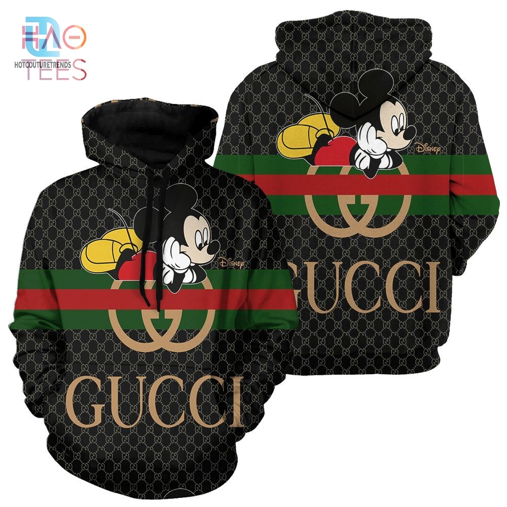 New Gucci Mickey 3D Hoodie And Pants Pod Design Luxury Store 