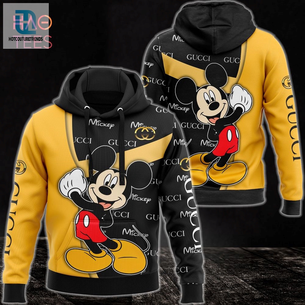 New Gucci Mickey 3D Hoodie And Pants Limited Edition Luxury Store 