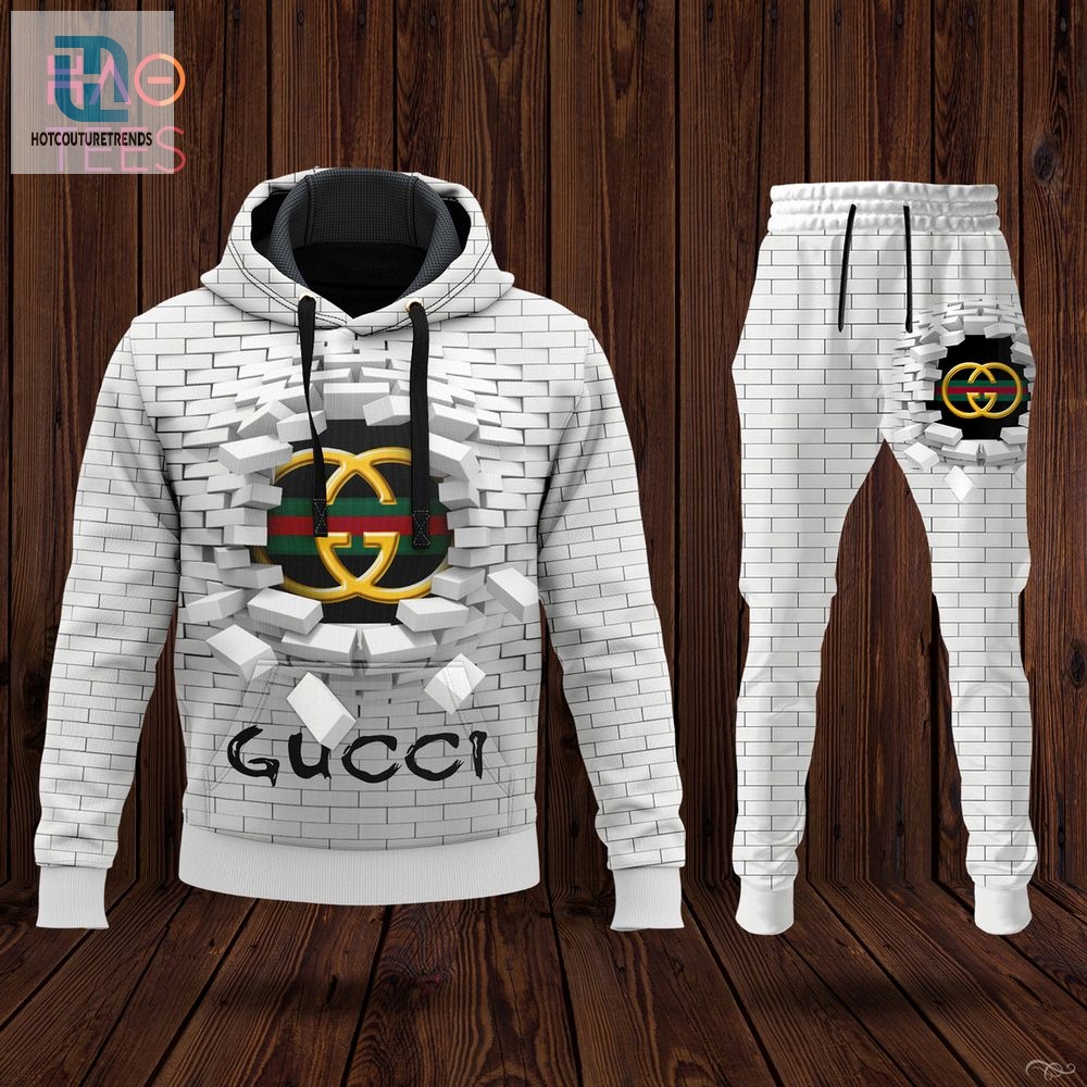 New Gucci Luxury Brand 3D Hoodie And Pants Limited Edition Luxury Store 