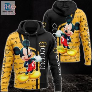 New Gucci Gold Black 3D Hoodie And Pants Limited Edition Luxury Store hotcouturetrends 1 1